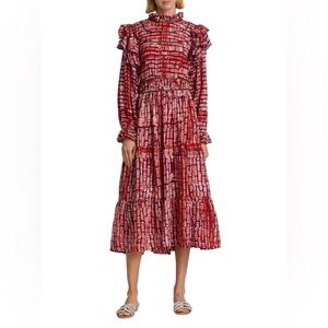 BUSAYO Taiwo Printed Cotton Maxi Dress